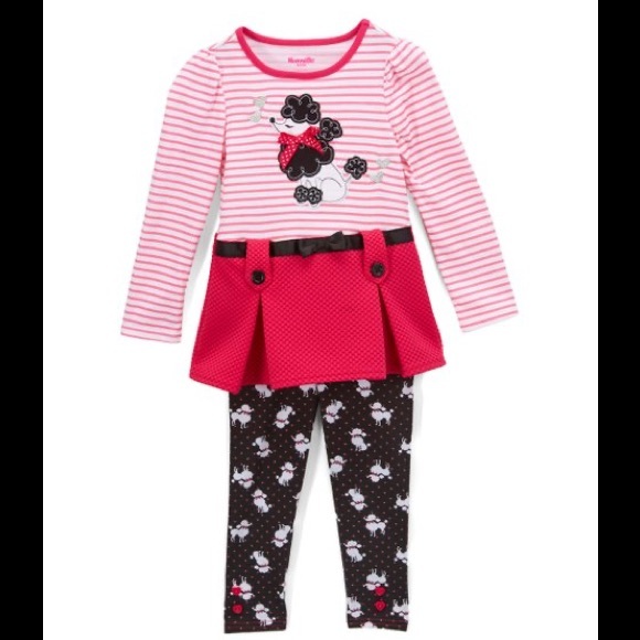 Nannette Pink & White Stripe Dog Tunic & Pants